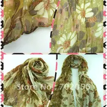 Цветочный дизайн шарф шаль на шею 20 шт./лот#2122