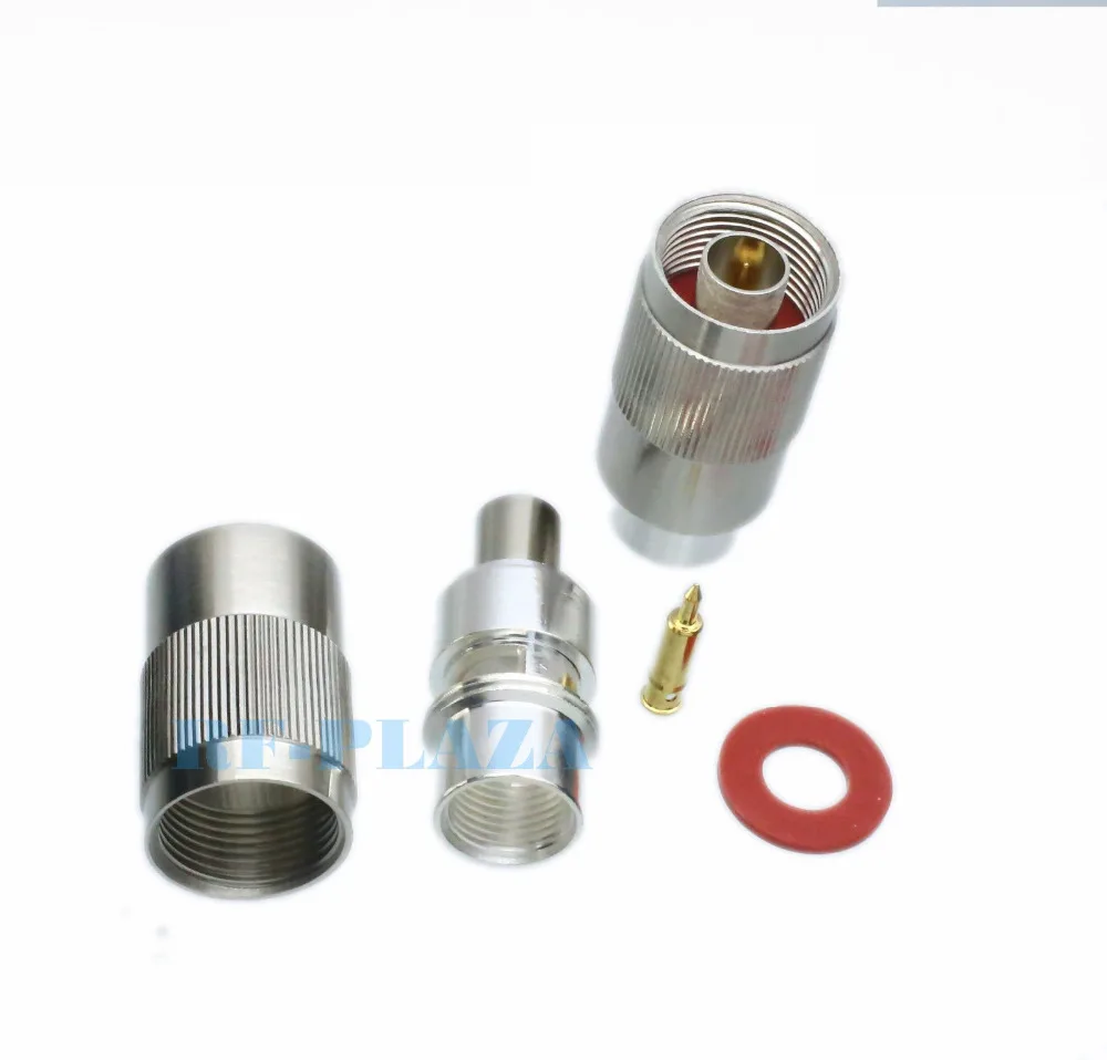 

1pce Connector N male plug WINDOW solder RG8 LMR400 RG213 RG165 RG393 cable