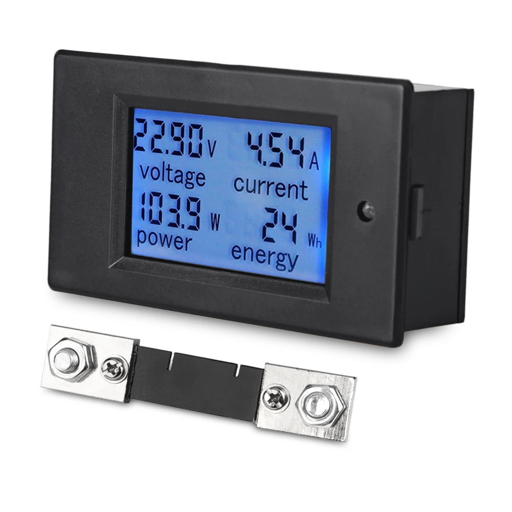 Urbanroad LCD Digital Display Ammeter Voltmeter DC6.5 100V 0 100A
