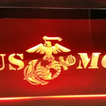 USMC США морской корпус клуб бар светодиодный неоновый свет вывеска домашний декор ремесла