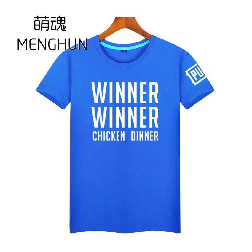  2017 COOL new world hot FPS game Player unknown's Battlegrounds t shirts PUBG Winner Winner Chicken
