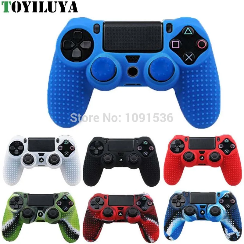 Противоскользящий чехол с левой и правой ручкой для sony playstation Dualshock 4 PS4 DS4 Pro Slim