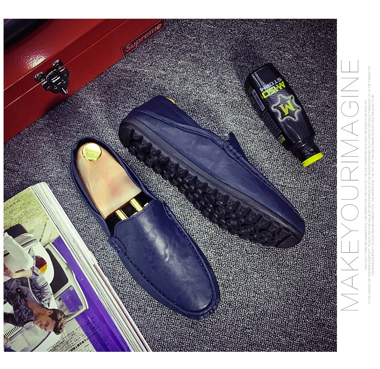 Size 36-44- Men's Shoes- Fashion Brand Men's Love Shoes- Spring Autumn- Soft Shoes Men's Leather -Walking Shoes- Leisure Driving Men's Flats (22)