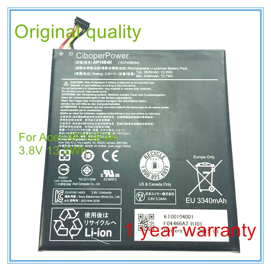 

Original 3.8V 3520mAh AP14E4K For Battery