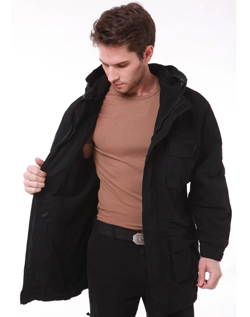 Мужская армейская камуфляжная куртка, военная тактическая куртка, зимняя ветровка, американская армейская термокуртка с капюшоном, плотное пальто