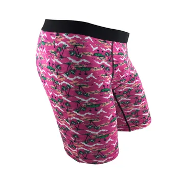 

Unique Sexy Coconut Tree Men's Cotton Boxer Underwear Plus Size Calzoncillo Hombre Boxer Shorts Long Leg Underpans Comfortable