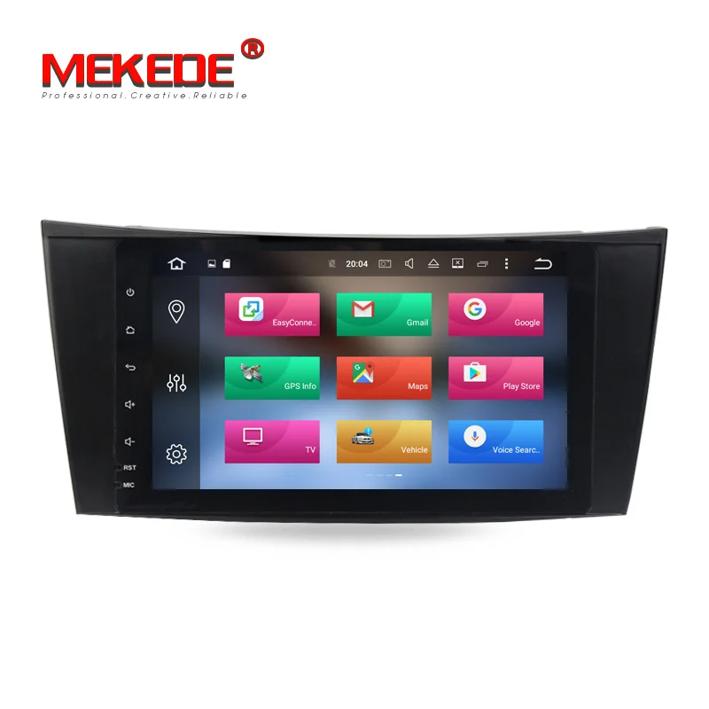 Excellent Android 8.0  8 Inch Car DVD Player For E-Class/W211/Mercedes/Benz/CL Octa Cores 4G RAM 32G ROM 3G/4G WIFI Radio GPS 2