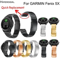 HIPERDEAL Новый нержавеющая сталь браслет быстрой замены ремешок для Garmin Fenix 5X часы 17Dec23 Прямая поставка F