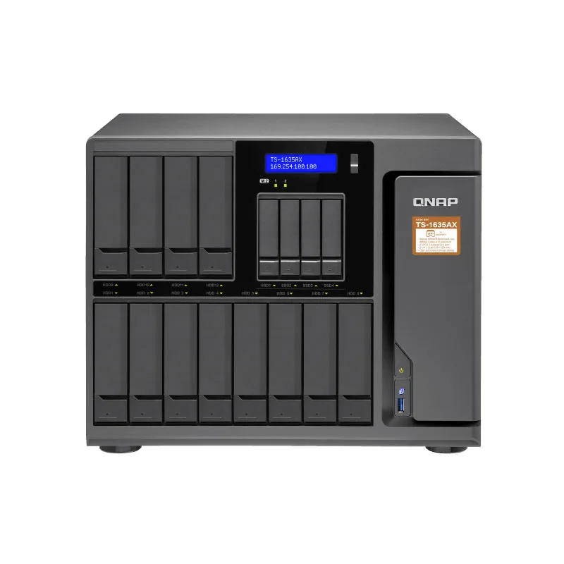

QNAP TS-1635AX 4G memory 16-bay diskless nas, SATA expansion, 2 years warranty
