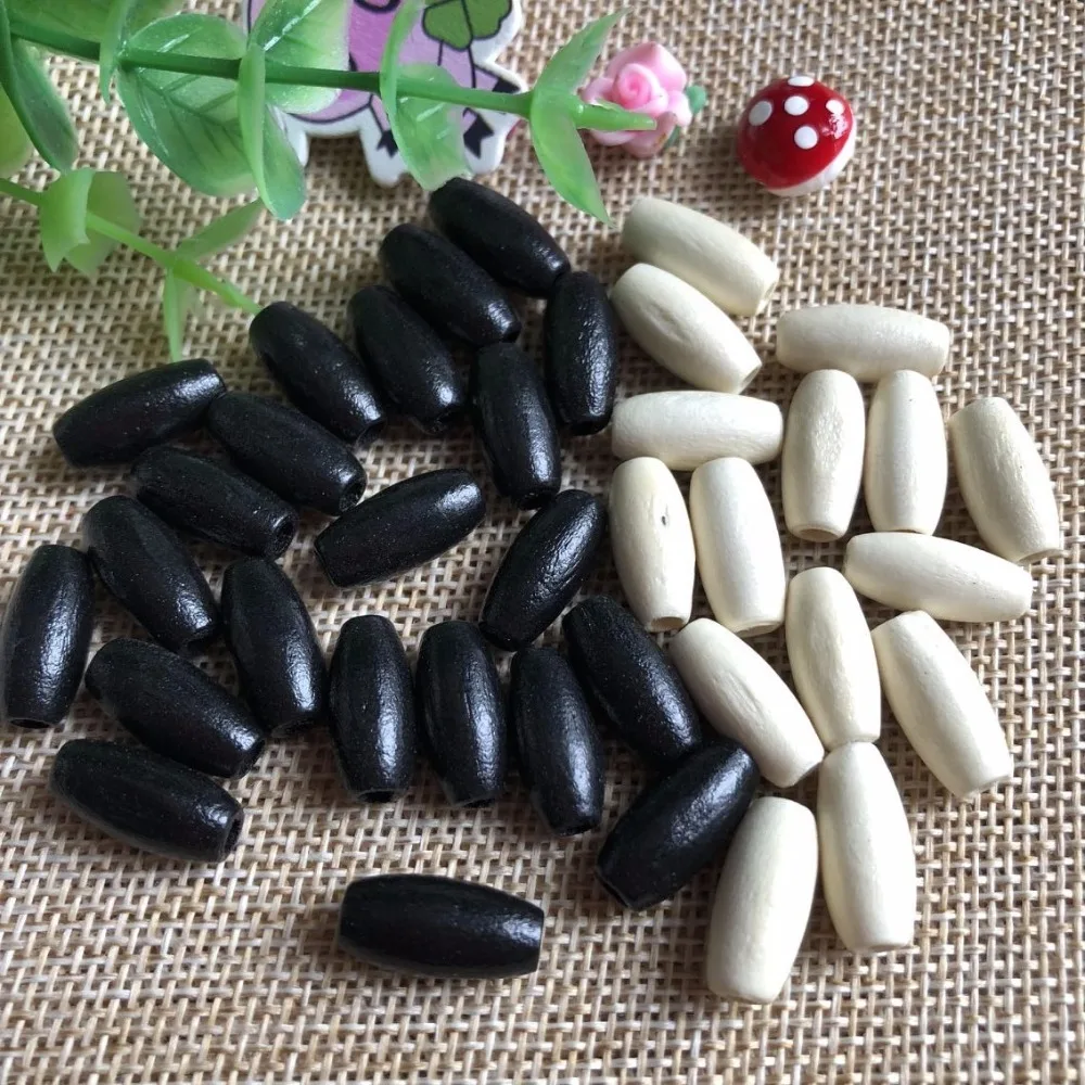 

15*7mm bulk oval wooden beads, wood bead, handmade DIY necklace bracelet bead bag accessory black bege color available 600pcs