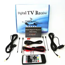140-190 км/ч двойной антенны ISDB-T Полный Seg Mobile HD Высокая цифровой ТВ Box Car ТВ приемник для Бразилии чили Перу Аргентина Японии
