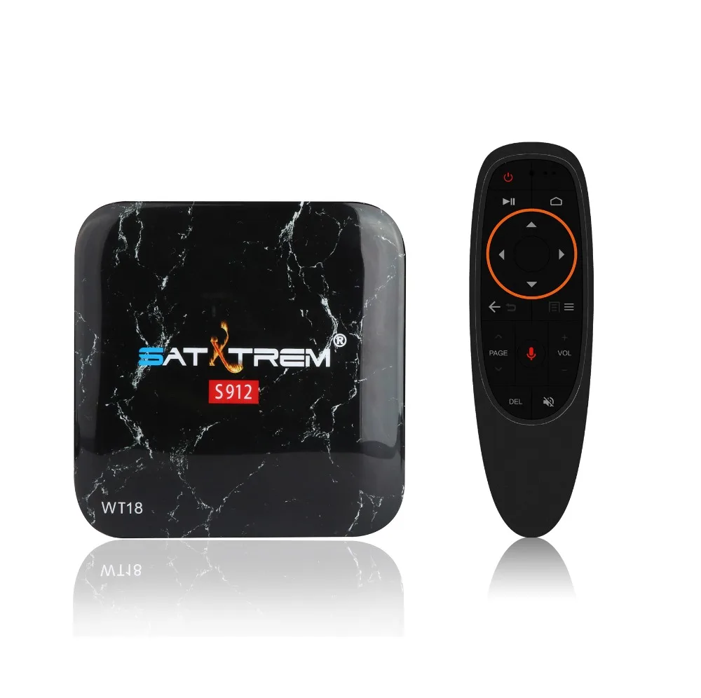 

Satxtrem Blutooth HDMI Media Player WT18 amlogic s912 Android TV box built-in Voice Control HDMI 2.0a blutooth Android TV box