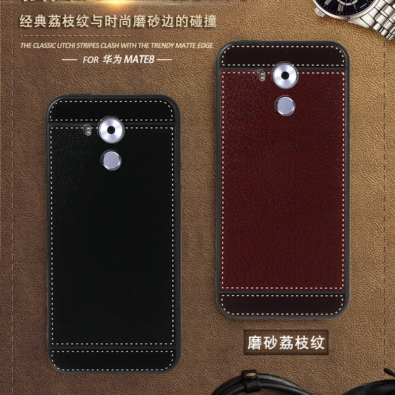 

iSecret Case for Huawei Mate 8 Case leather NXT-AL10 CL00 DL00 TL00 L29 Soft Black Silicone Cover for Huawei mate 8 Case Silicon