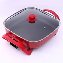 Электрическая сковорода электрическая Мультиварка Горячая супница электрическая суповая кастрюля nathome Медленная Плита мини-кастрюля