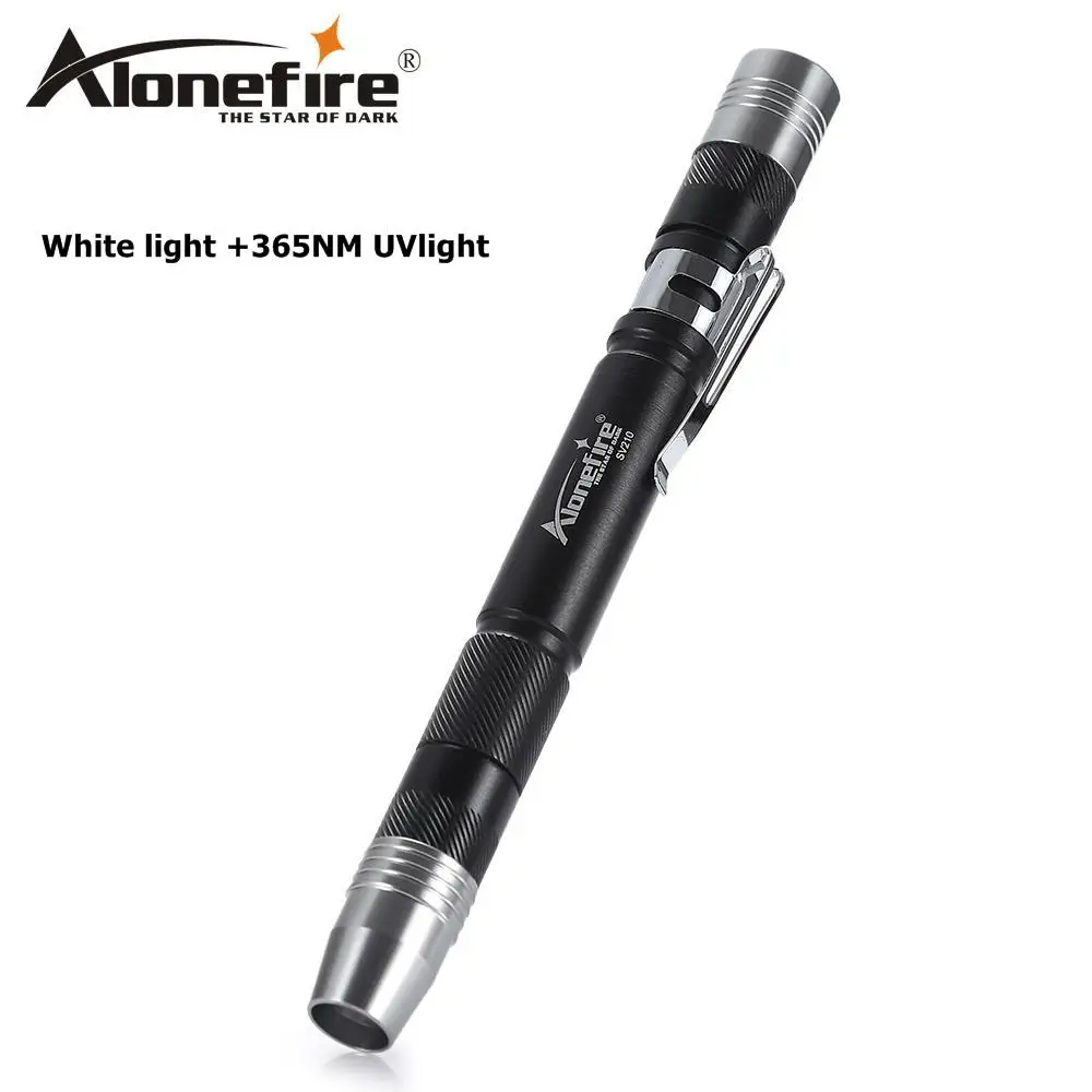 AloneFire SV210 MINI LED Flashlight Pen Light 365NM Blacklight UV LED