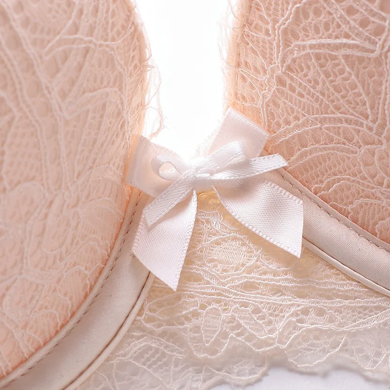 Elegance Angel Wings Lace Bra Push Up Lingerie Women Underwear Delicate Floral Brassiere Cotton Padded Sexy Bra and Panty Set Elegance Angel Wings Lace Bra Push Up Lingerie Women Underwear Delicate Floral Brassiere Cotton Padded Sexy Bra and Panty Set