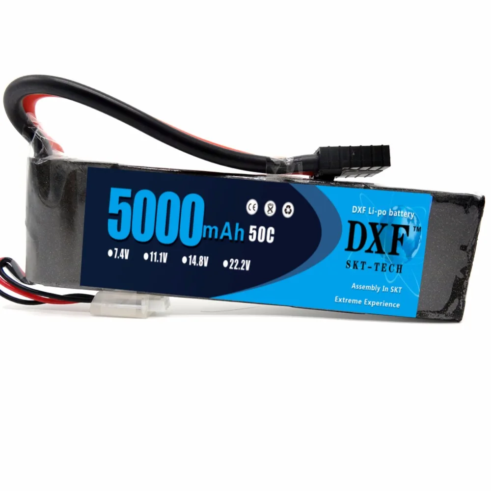 DXF RC грузовик 5000mAh 7 4 V 50C 100C 2S Lipo батарея для вертолета самолета лодки