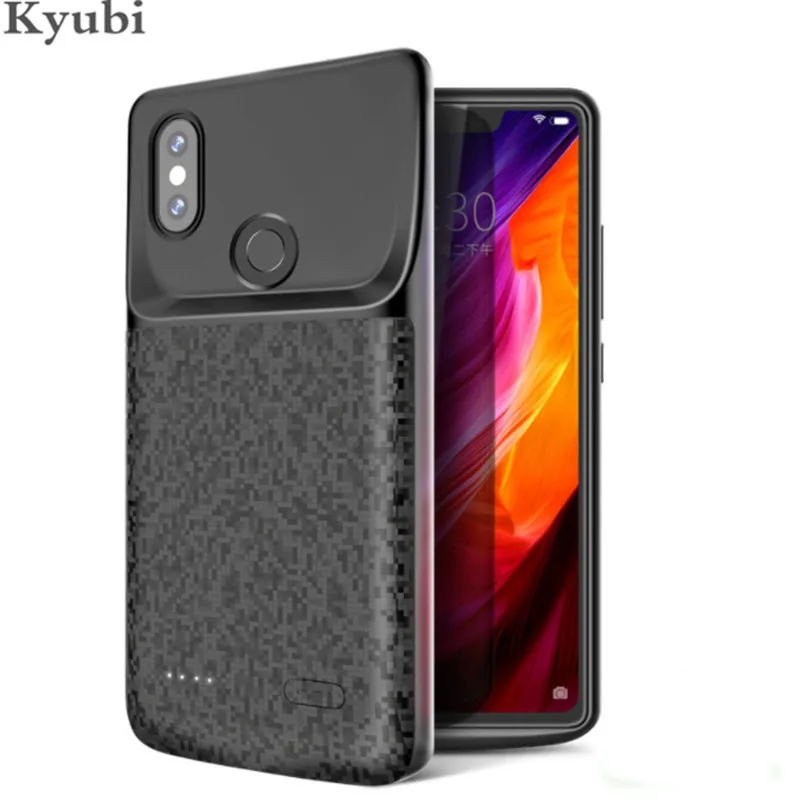 

4700mah external wireless battery charger case for xiaomi mi 8 se lite portable charging cover for xiaomi mi 8 se lite luxury