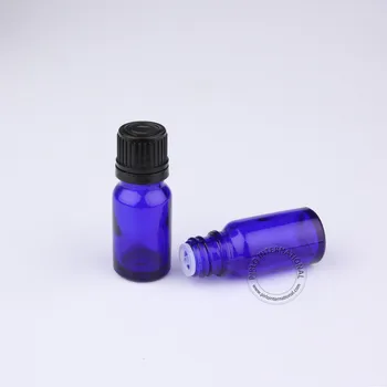 

Wholesale A++ 10ml Round Cobalt Blue Essential Oil Bottle With Tamper Evident Cap And Plastic Insert, Glass Dropper Vials