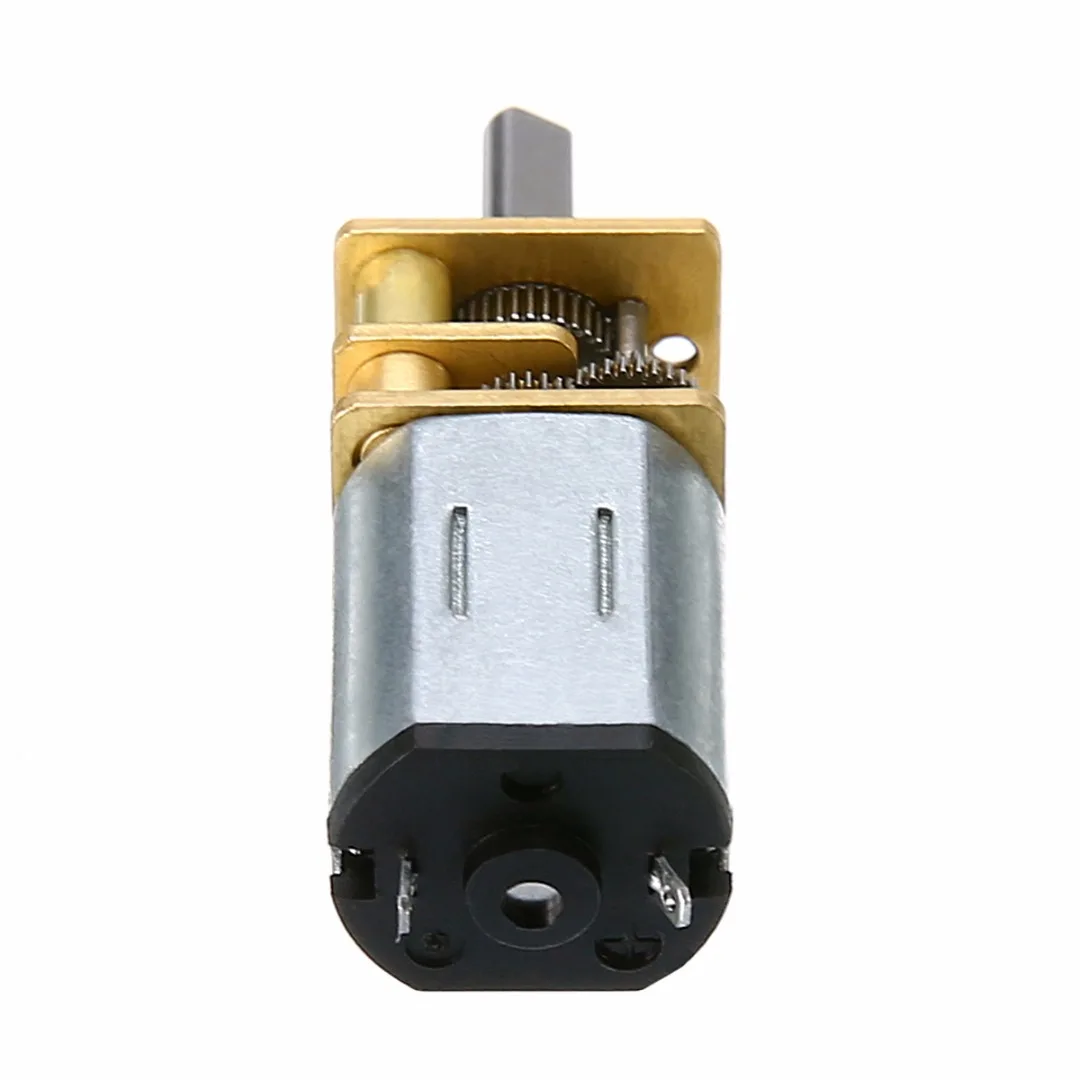 1pc Mayitr 60 RPM DC 6V 0.3A DC Geared Motor Box Powerful High Torque Mini Electric Motors Replacement For Robot 3mm Shaft