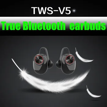 

Stereo mini TWS Binaural stereo Waterproof and sweat-proof bluetooth5.0 wireless earphone with Charging box for Mobile phone