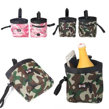 DogLemi камуфляж зеленый/розовый для прогулок с собаками еда сумка для угощений, закусок мешок открытый ловкость приманка обучение Оксфорд карманы мешок талии Stor