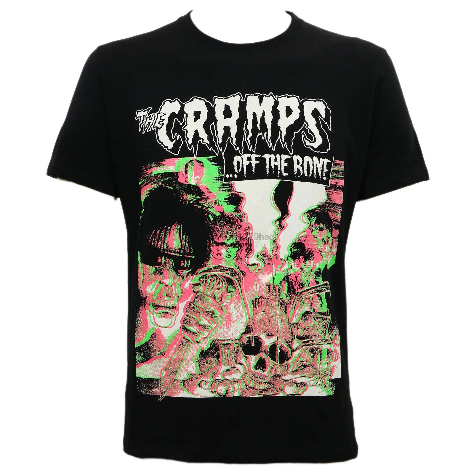 Аутентичный CRAMPS Off THE Bone 3D Slim-Fit T-Shirt W Glasses S-3XL Новая мужская футболка с круглым