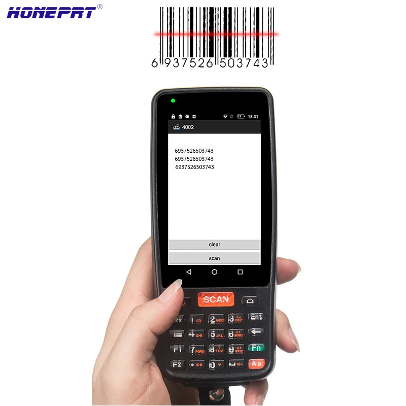 HotMobileHandheldPDAMachinePOSTerminalWith1DBarcodeScanner
