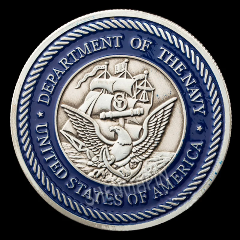 Государственного департамента Соединенных Штатов Америки береговой охраны морской пехоты военно-морской флот Air Force памятная монета воин череп голова Honor коллекция монет