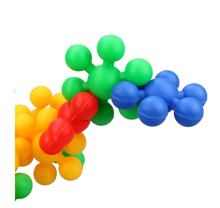 Дети стволовых обучения многоцветный сливы одноцветное пластиковый соединяющийся блоки игрушки для детей 495 г/упак