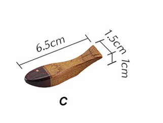 Деревянная палочка для еды держатель Чоп палочки Отдых Китайский Корейский Япония креативная Деревянная Полка Лоток палочки для еды подставка для ухода Держатели 1 шт - Цвет: C