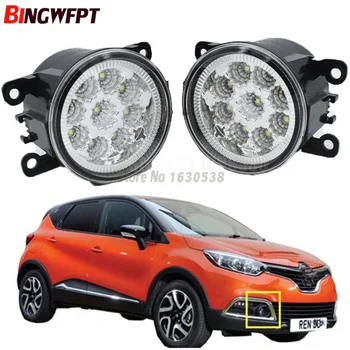 

2x Car Exterior Accessories H11 LED Fog Lamps Front Bumper Lights White Yellow For Renault Captur 2013-2017