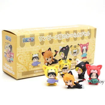 

Anime One Piece Luffy Boa Hancock Zoro Law Sanji Animal Dog Ver. Mini PVC Action Figures Toys Kids Gift 5pcs/set