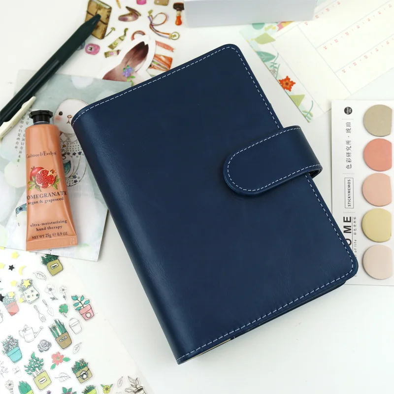 Harphia A5 A6 Classical Planner Vintage Refillable Spiral Notebook Loose Leaf journal Contrast Color dokibook filofax agenda Harphia A5 A6 Classical Planner Vintage Refillable Spiral Notebook Loose Leaf journal Contrast Color dokibook filofax agenda