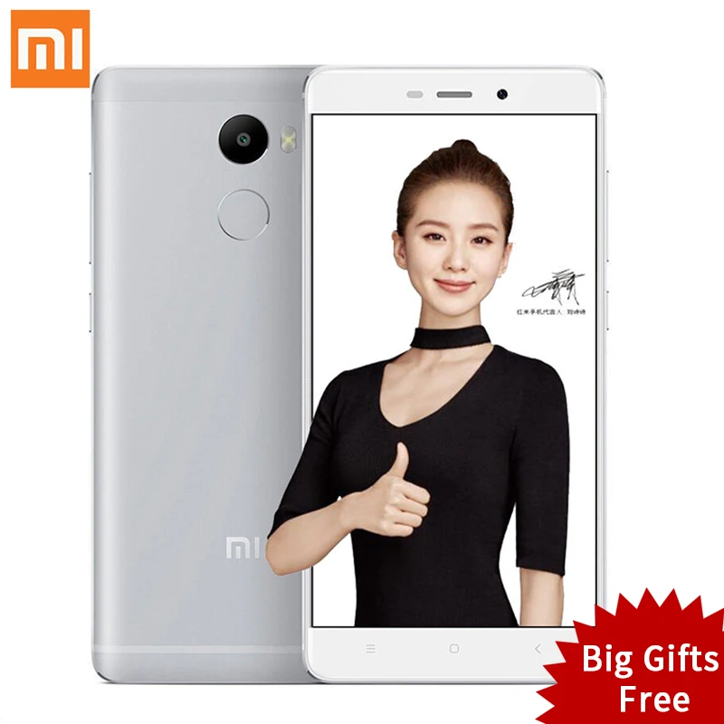 Original Xiaomi Redmi 4 2GB RAM 16GB ROM Snapdragon 430 red rice 4 5 0 Inch