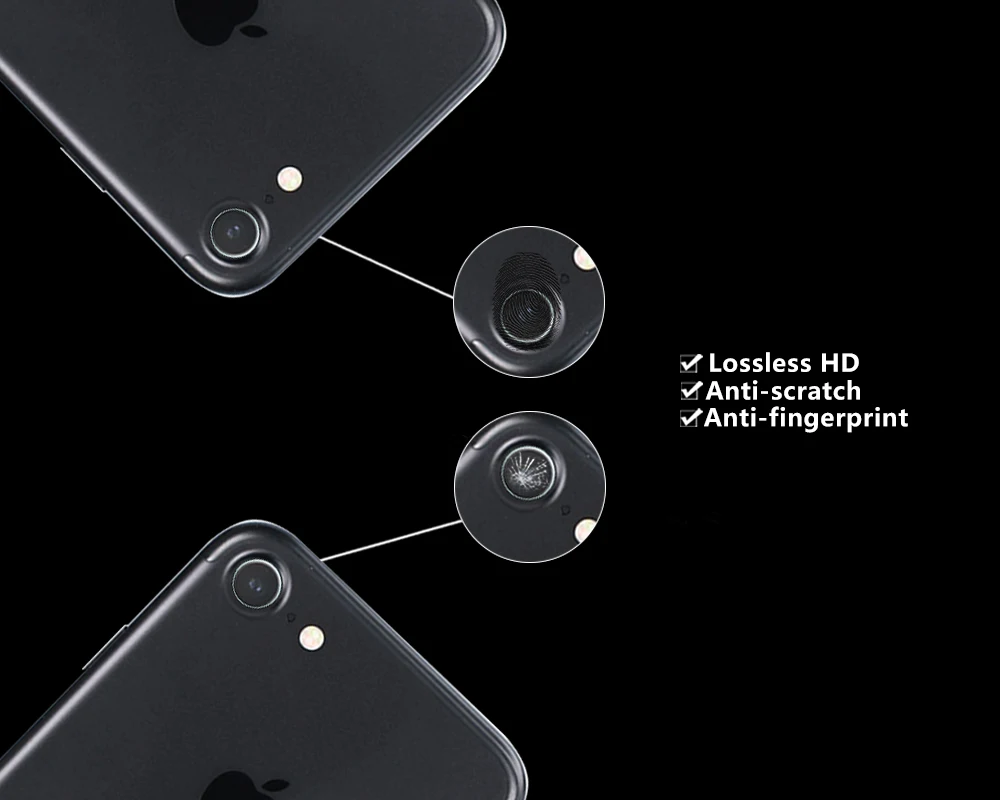 Защитная пленка NWT для задней камеры из закаленного стекла Apple iPhone 7 A1660 4 &quot