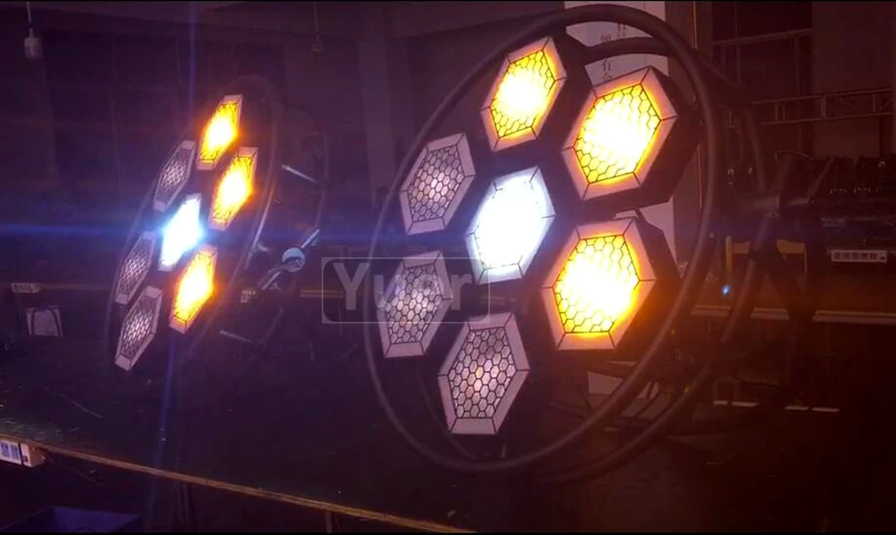 7 Halo Hexa LED SMD RGB 3в1 пиксельный световой прожектор ТВ студия станция Dj диско сцена