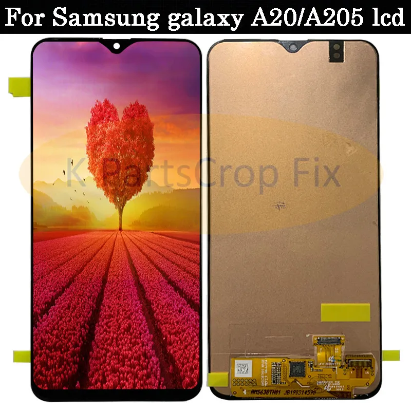 Для Samsung galaxy A20 lcd дигитайзер A205/DS A205F A205FD дисплей сенсорный экран с рамкой в сборе
