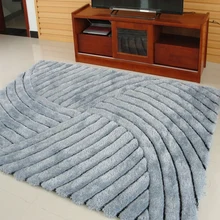 Современные короткие тянущиеся ковры из пряжи для гостиной, 3D плотные коврики для спальни и ковры, журнальный столик, одноцветные коврики, 120x170 см