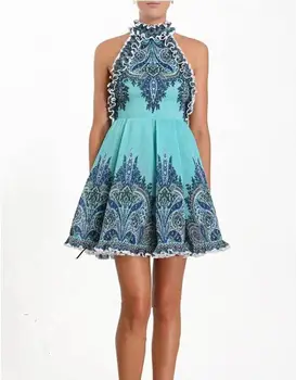 

Top Quality Summer Dress Celebrity Sexy Halter Mini Sleeveless Backless Night CLub Fashion Evening Party Vintage Dresses