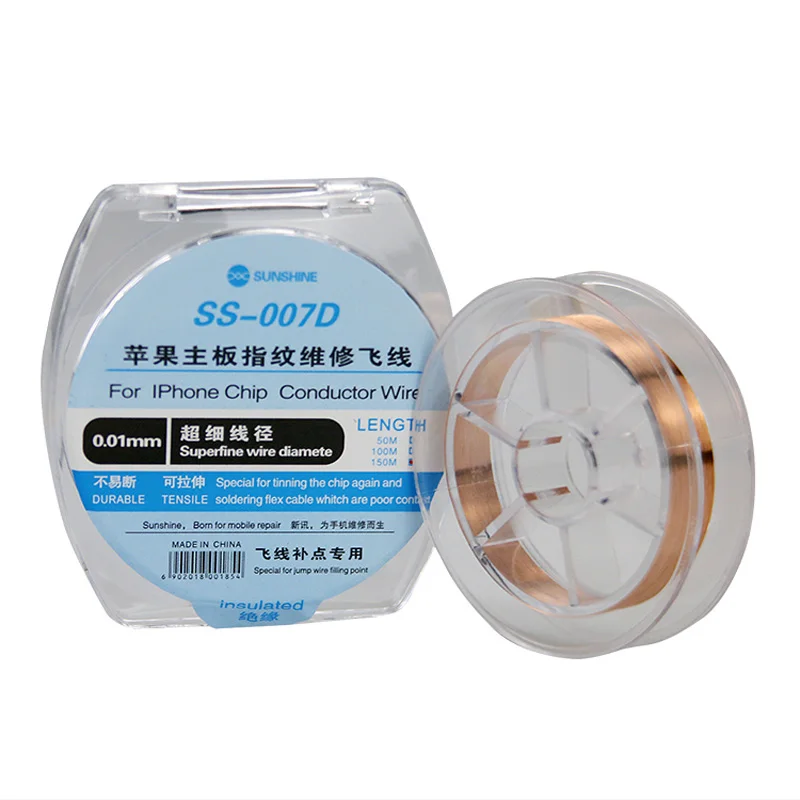 

0.01mm Insulate iPhone Motherboard Jump Line Chip Conductor Fly jumping Wire for Fingerprint Motherboard Repair Tool