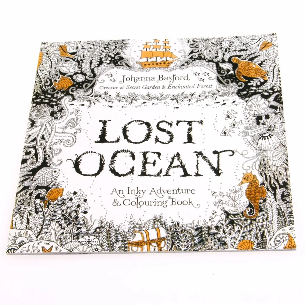 «Lost Ocean» нарисованные красками книги для граффити живопись для взрослых детей MAR22