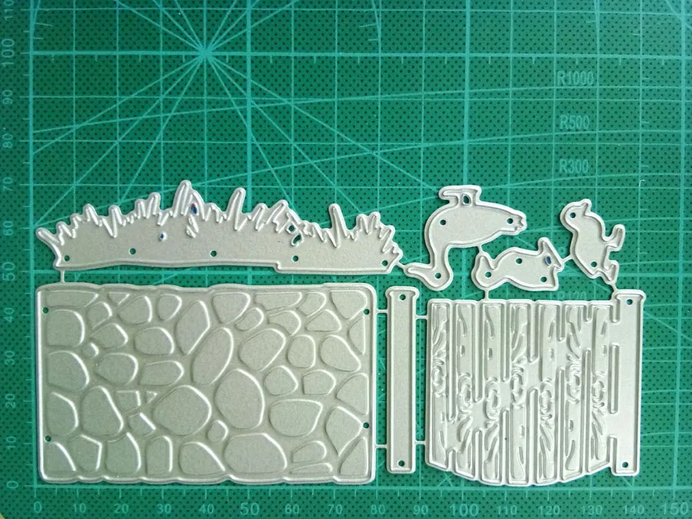  Fence Stone Wall Duck Metal Cutting Dies Scrapbooking Album Photo Embossing Crafts Paper Cards Enve - 32987360506