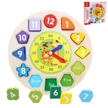 Новая форма сопряжения когнитивных цифр браслет с бусинами в форме часов дети зная время обучения Образование забавные детские игрушки Деревянные красочные часы