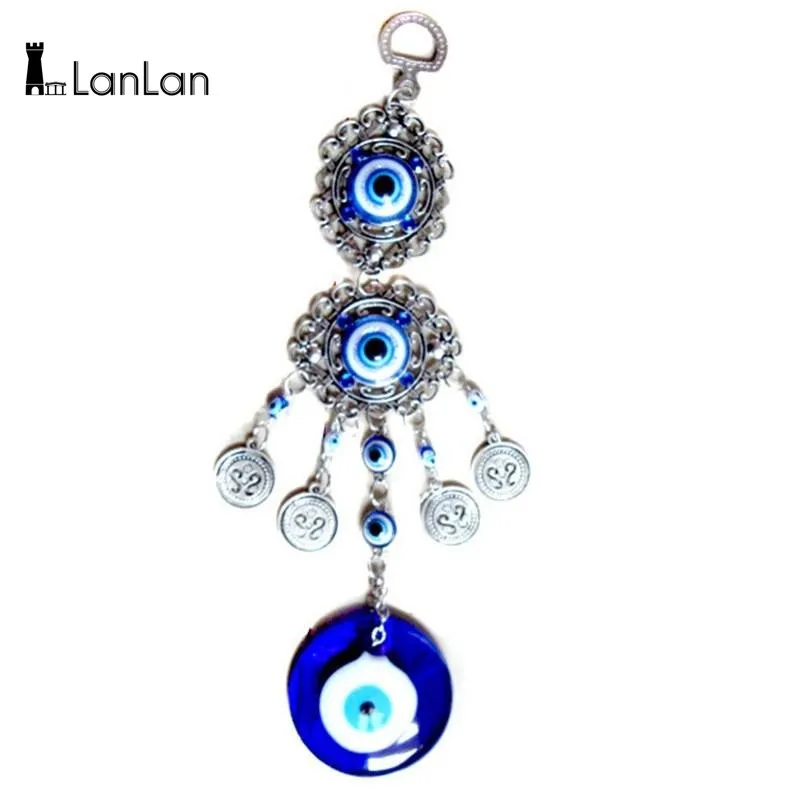 

Blue Evil Eye Amulet Protection Turkish Wind Chimes Wall Hanging Home Decotation Blessing Gift Lucky Pendant-35