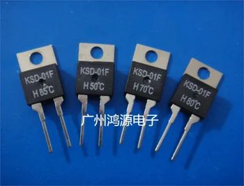 

5Pcs KSD-01F / JUC-31F H100 temperature control switch TO-220 temperature sensor 100 degree Normally open temperature controller
