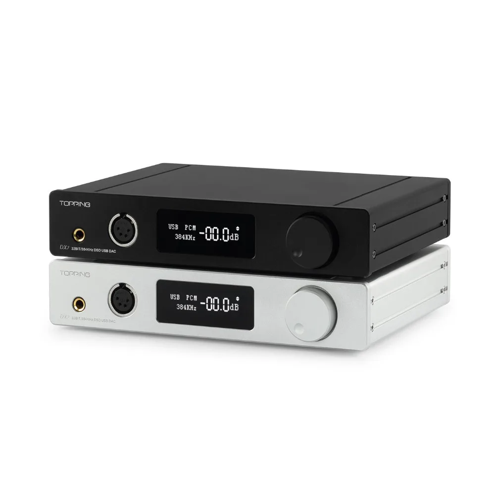 TOPPING DX7s Decoder ES9038Q2M HIFI Headphone Amplifier Balanced DAC Audio Amplifiers XMOS XU208 AMP 32bit USB Decodificado