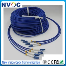 200 м 4 ядра SM G652D, 4,0 мм, ПВХ куртка, LC/UPC-LC/UPC бронированные волокна перемычки, LC UPC бронированный Гофер защищенный кабель патч-корд