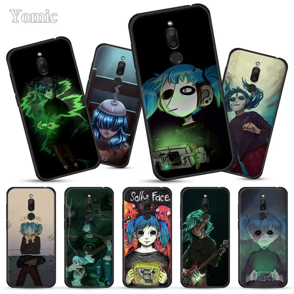

Sally Face Game Black Case for Meizu M6T 16Xs 16S 16th 16X 16 Full Protective Back Cases Silicone Phone Case Cover