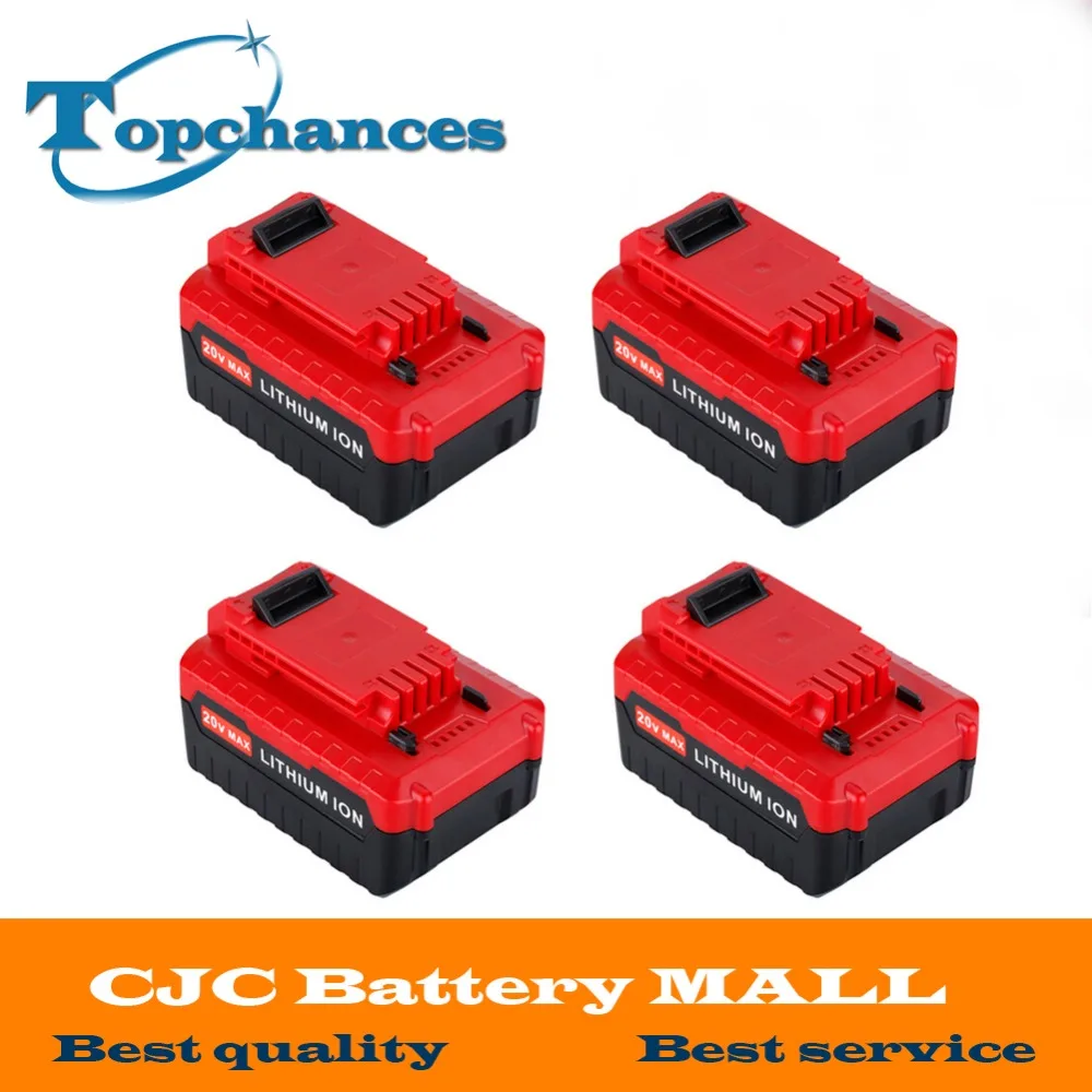 High Quality 4x New 20V Max 4000mAh Li ion Rechargeable Battery for Porter Cable PCC685L PCC680L